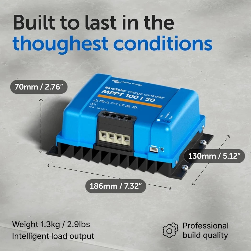 Victron SmartSolar MPPT 100V 50A Charge Controller 12/24V Bluetooth - Image 2