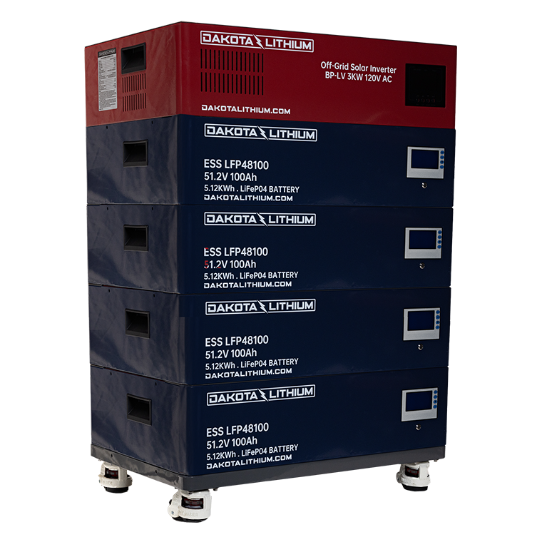 Dakota Lithium 20.48kWh 48V 400Ah LiFePO4 Home Backup Battery + 3000W Inverter